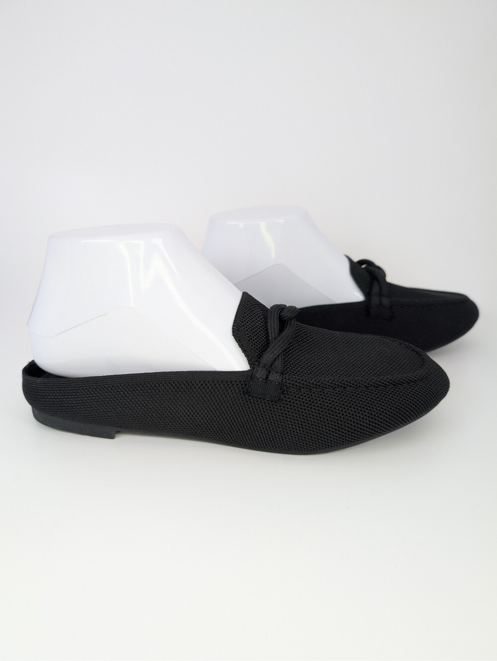 Nanette Lepore NWOB Camille Slip-On Ballet Flat Mules Woven Mesh Black 7.5